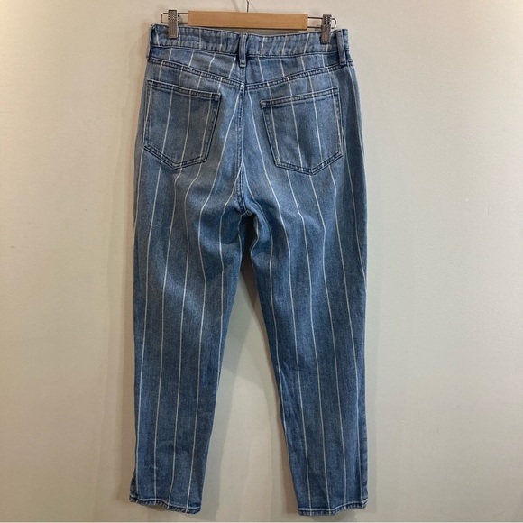 PACSUN Sz 27  Mid Wash Striped Mom Style Jeans - Picture 9 of 10